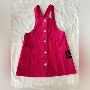 Barbie brand size 2 by Mattel. Hot pink corduroy shift dress.  0519 SUPER CUTE‎